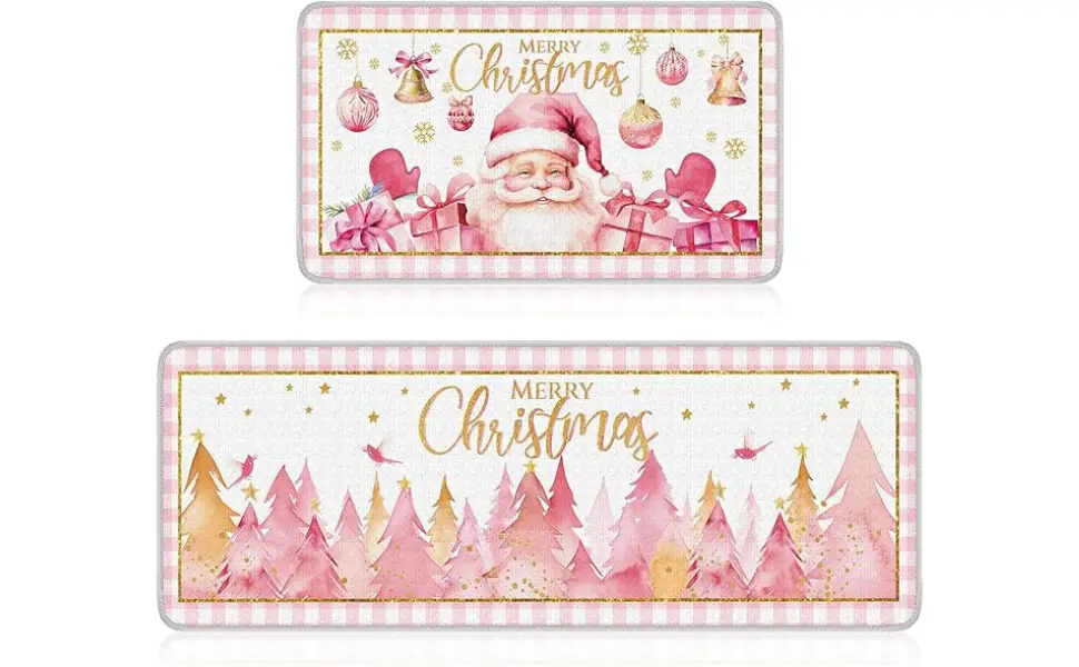 "christmas kitchen mat"